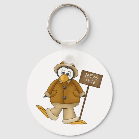 Noordpool Penguin Sleutelhanger (Achterkant)