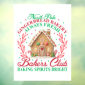 Noordpool peperkoek bakkerij raamsticker (Vel 3)