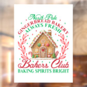 Noordpool peperkoek bakkerij raamsticker (Vel 2)