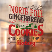 Noordpool peperkoekjes raamsticker (Vel 2)