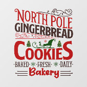 Noordpool peperkoekjes raamsticker (Vel)