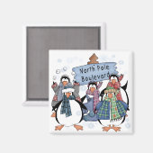 Noordpool Pinguïns Tshirts en geschenken Magneet (Voorkant / Achterkant)