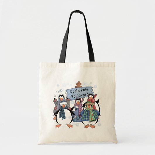Noordpool Pinguïns Tshirts en geschenken Tote Bag (Voorkant)