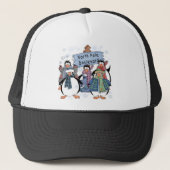 Noordpool Pinguïns Tshirts en geschenken Trucker Pet (Voorkant)