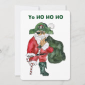 Noordpool Piraat - Cptn. Crusty Kringle Card Feestdagenkaart (Voorkant)