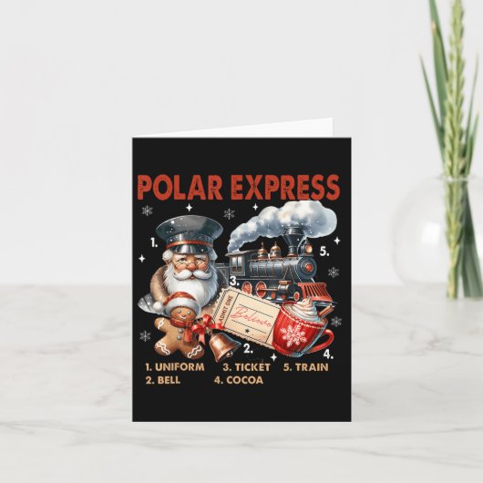Noordpool Polar Express Allemaal aan boord Gelooft Kaart (Voorkant)