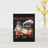 Noordpool Polar Express Allemaal aan boord Gelooft Kaart (Gele Bloem)