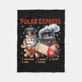 Noordpool Polar Express gelooft in trein Fleece Deken (Voorkant)