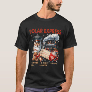 Noordpool Polar Express gelooft in trein T-shirt