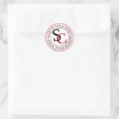 Noordpool Post Sinterklaas Ronde Sticker (Tas)