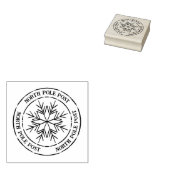 Noordpool Post Snowflake Santa Stamp Rubberstempel (Gestempeld)