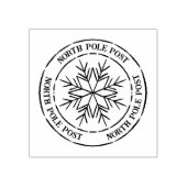 Noordpool Post Snowflake Santa Stamp Rubberstempel (Afrduk)