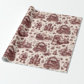 Noordpool Postkantoor Sinterklaas Kerst toile Cadeaupapier (Uitgerold)