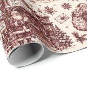 Noordpool Postkantoor Sinterklaas Kerst toile Cadeaupapier (Rol Hoek)