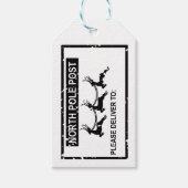 Noordpool Postzegel kerstmis Cadeaulabel (Voorkant)