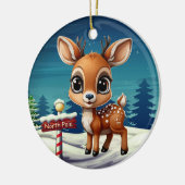 Noordpool rendier speelse karakter decoratie 🎄🦌 (Links)