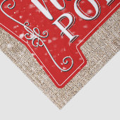 Noordpool Rode Pijl Rustieke Kerstvakantie Tissuepapier (Detail)