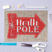 Noordpool Rode Pijl Rustieke Kerstvakantie Tissuepapier (Craft)
