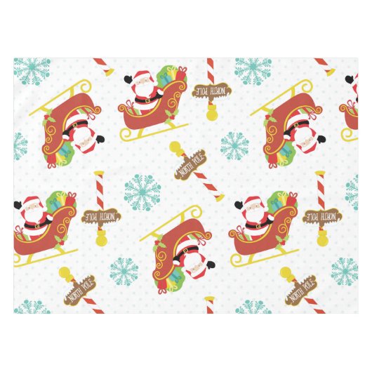 Noordpool Santa Claus Holiday Tablecloth Tafelkleed (Voorkant (Horizontaal))