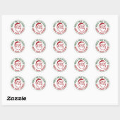 Noordpool Santa Claus Speciale levering Ronde Sticker (Vel)