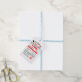 Noordpool Santa Kerstmis gepersonaliseerd Cadeaulabel (Met Touw)