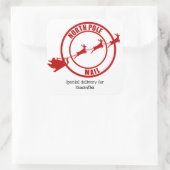 Noordpool Santa mail rendier Kerst sticker (Tas)