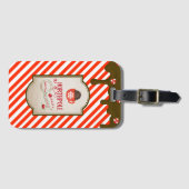 Noordpool Santa Shop Grappige Kerst Elf Gemaakt Bagagelabel (Voorkant (horizontaal))