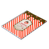 Noordpool Santa Shop Grappige Kerst Elf Gemaakt Notitieboek (Linkerzijde)