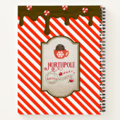 Noordpool Santa Shop Grappige Kerst Elf Gemaakt Notitieboek (Achterkant)