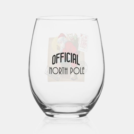 Noordpool  Santa Stemless wijnglas Wijnglas Zonder Voet (Achterkant)