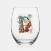 Noordpool  Santa Stemless wijnglas Wijnglas Zonder Voet (Voorkant)