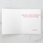 Noordpool Sneeuwman Dragon Pinguïn Kerstmis Kaart (Binnen)