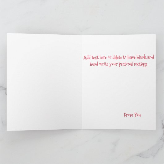 Noordpool Sneeuwman Dragon Pinguïn Kerstmis Kaart (Binnen)