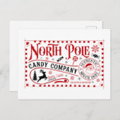 Noordpool snoep bedrijf feestdagenkaart (Voorkant / Achterkant)