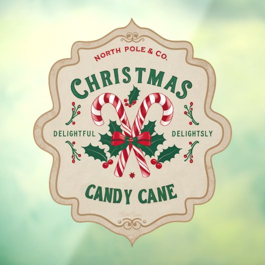 Noordpool snoepriet vintage raamsticker (Vel 3)