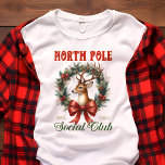 Noordpool Sociale Club Vintage Kerstmis Tri-Blend Shirt<br><div class="desc">Omarm de magie van de Noordpool met dit geïnspireerde "North Pole Social Club" t-shirt! Met een majestueus rendier en een feestelijke krans nodigt dit shirt u uit om lid te worden van een exclusieve club van vakantieliefhebbers. De nostalgische charme en klassieke typografie van het ontwerp roepen de geest van het...</div>