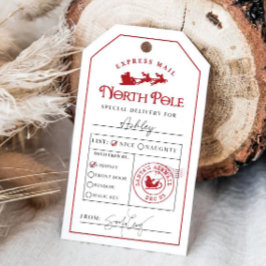 Noordpool Speciaal Leveringsgift Label Santa Works Cadeaulabel