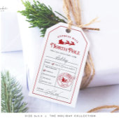 Noordpool Speciaal Leveringsgift Label Santa Works Cadeaulabel