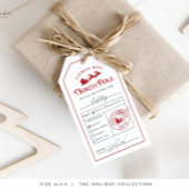 Noordpool Speciaal Leveringsgift Label Santa Works Cadeaulabel