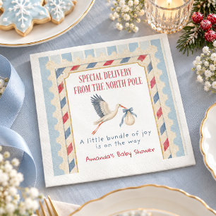 Noordpool Special Delivery Baby Shower Decoratie Servet