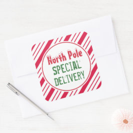 Noordpool Speciale Levering Kerst Cadeautags Vierkante Sticker