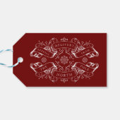 Noordpool Speciale levering Kerstman Rode Kerstmis Cadeaulabel (Achterkant Horizontaal)