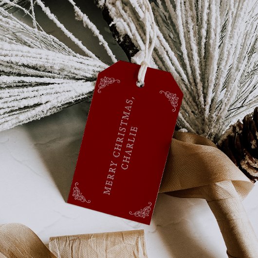 Noordpool Speciale levering Kerstman Rode Kerstmis Cadeaulabel