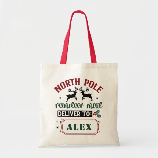 Noordpool speciale levering Kerstman zak Tote Bag (Voorkant)