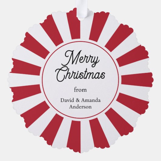 Noordpool Speciale levering Rudolph Kerstmis Ornament Kaart (Achterkant)