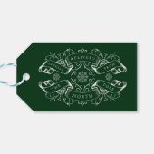 Noordpool Speciale levering Santa Green Kerstmis Cadeaulabel (Achterkant Horizontaal)