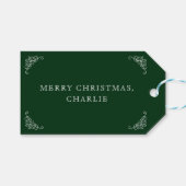 Noordpool Speciale levering Santa Green Kerstmis Cadeaulabel (Voorkant (Horizontaal))