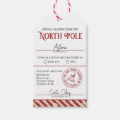 Noordpool speciale levering stoute of leuke kerstm cadeaulabel (Voorkant)