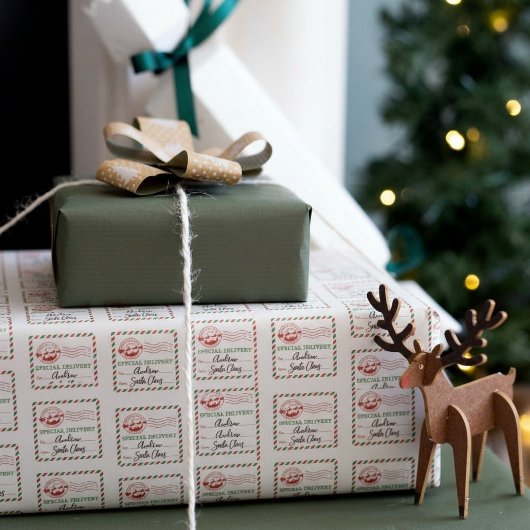 Noordpool speciale levering van Santa Cadeaupapier