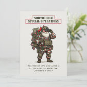 Noordpool Speciale Operaties Kerstkaart (Staand voorkant)